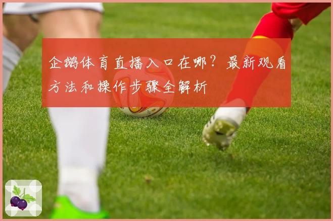企鹅体育直播入口在哪?最新观看方法和操作步骤全解析